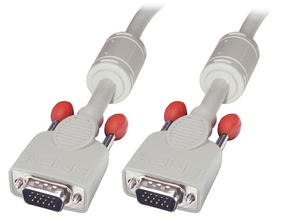 Lindy 5m VGA / VGA, 5 m, VGA (D-Sub), VGA (D-Sub), Hankjønn, Hankjønn, Grå