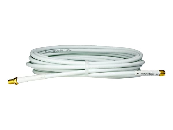 Kabel, SM-5, SMA hona-SMA hane, 5 meter RG-58 Vit