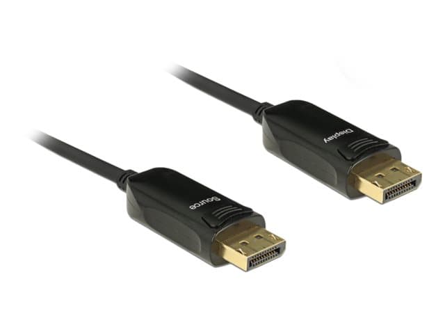 DeLOCK - DisplayPort-kabel - DisplayPort (hann) til DisplayPort (hann) - DisplayPort 1.2 - 20 m - 4K-støtte, aktiv - svart