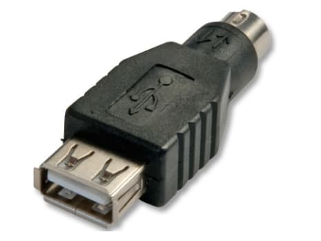 Lindy 70000, USB, PS/2, Hankjønn/hankjønn, Svart