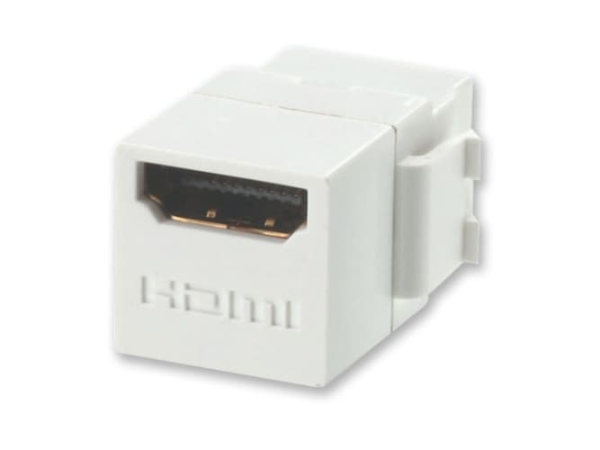 Lindy HDMI Doppelkupplungs-Keystone für Wanddosen Keystone-W, Hvit, HDMI, Keystone