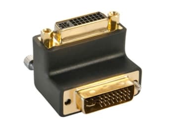 Lindy DVI-I Adapter, DVI-I, DVI-I M, Hane/Hona, Svart