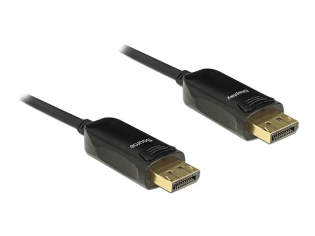 DeLOCK - DisplayPort-kabel - DisplayPort (hane) till DisplayPort (hane) - DisplayPort 1.2 - 50 m - stöd för 4K, aktiv - svart
