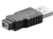 USB PremiumCord USB-miniUSB-adapter Svart (kur10)