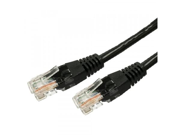 Cat. 5e RJ45 UTP copper patchcord 1.5m black