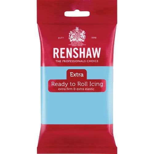 Renshaw Extra Sockerpasta Ljusblå Fondant Sugarpaste Paste Baby Blue 250g R02854