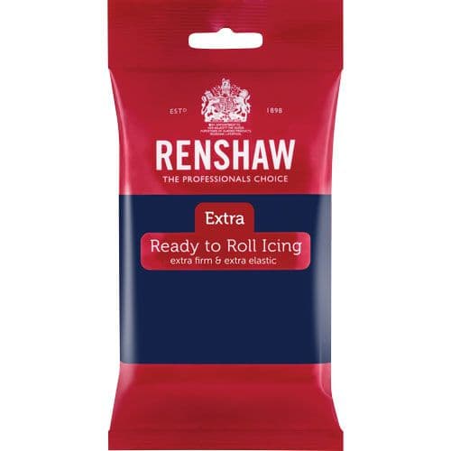 Renshaw Extra Sockerpasta Marinblå Fondant Sugarpaste Paste Navy Blue 250 R02857