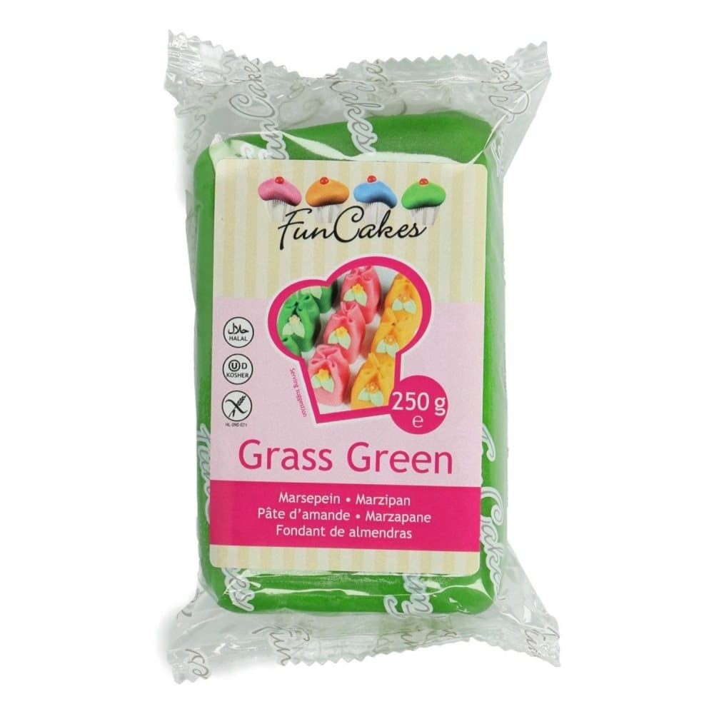 FunCakes Grass Green Marsipan 250g, Grön FC99225
