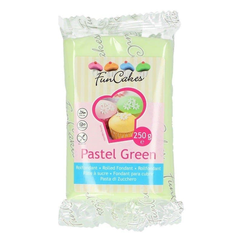 FunCakes Pastel Green Sockerpasta 250g, Pastellgrön Fondant Sugarpaste FC97982