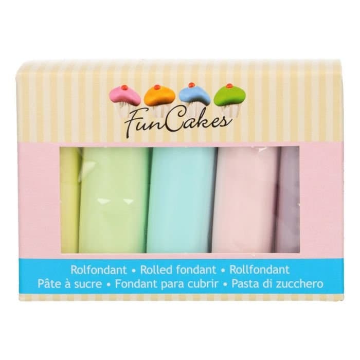 Sockerpasta Multipack, Pastell - FunCakes