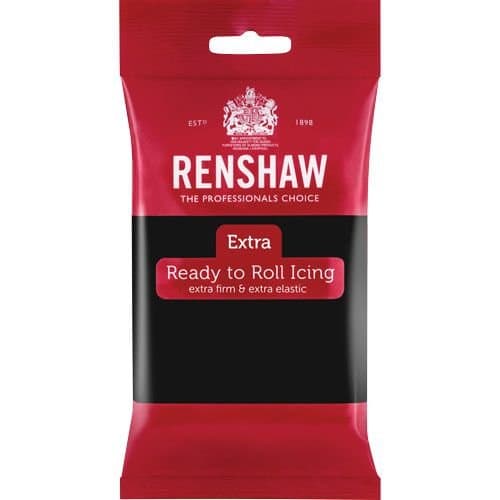 Sockerpasta Svart 250 g - Renshaw Extra