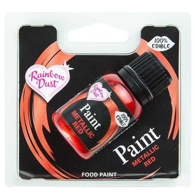 Rainbow Dust - Röd Ätbar Färg Metallic 25ml | Red