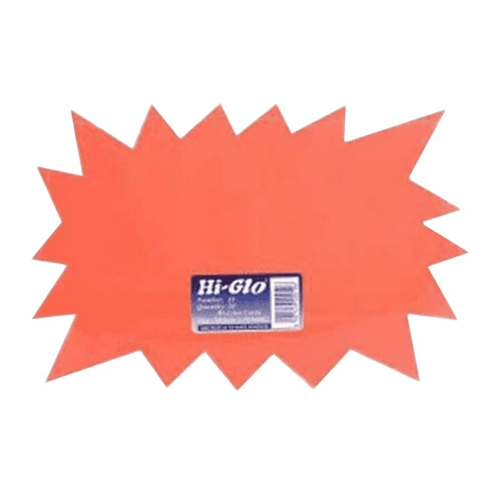 Hi-Glo Blitz Shape Cards (Pack Of 20)