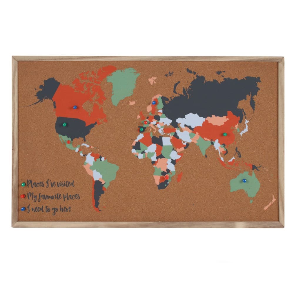 Something Different Adventure Awaits Cork Board Map