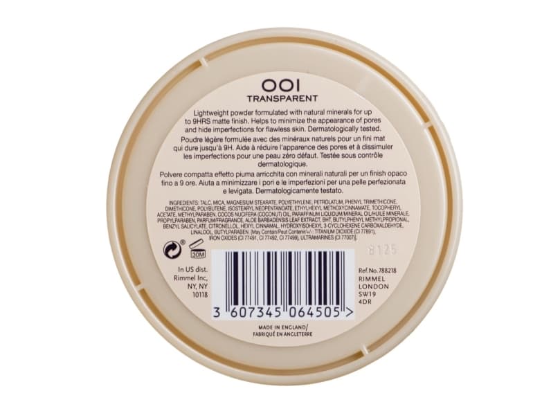 Rimmel Stay Matte pressed powder No. 001 transparent 14g