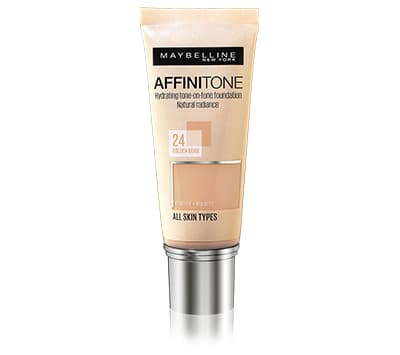 Maybelline AFFINITONE, Torr hud, Universal, Självtorkning, CREAMY BEIGE, Beige, Rör, Gräddvit