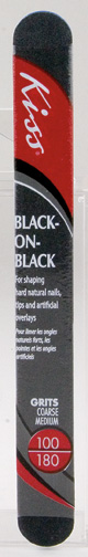 Bild av KISS Nagelfil Black On Block File