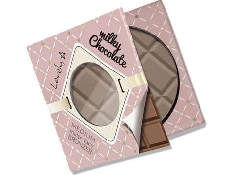 Lovely Milky Chocolate Medium Matte Face Bronzer choklad för ansikte och kropp bronzing powder 9g