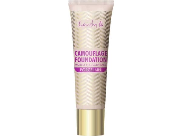 LOVELY_Camouflage Foundation Matt &amp; Full Coverage täckande ansiktsstift 1 Porcelain 25g