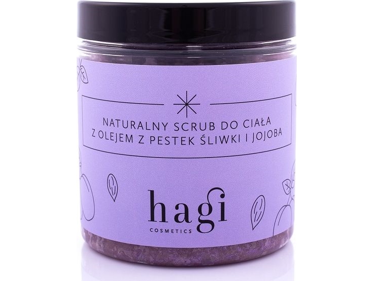 Hagi Hagi, Natural body scrub with plum seeds and jojoba oil, 400g