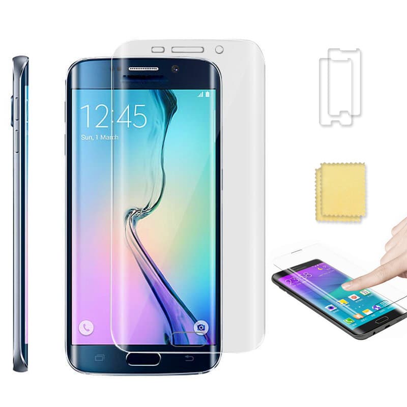 2-Pack Full Cover skærmbeskytter til Galaxy S6 Edge + PLUS