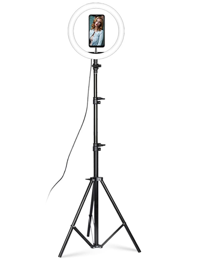 Rengasvalo / Ring light (26 cm) + 210 cm jalusta