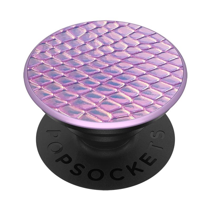 PopSockets PopGrip - Stativ og Greb til Smartphone og Tablet med Udskiftelig PopTop - Iridescent Snake Gold Pink