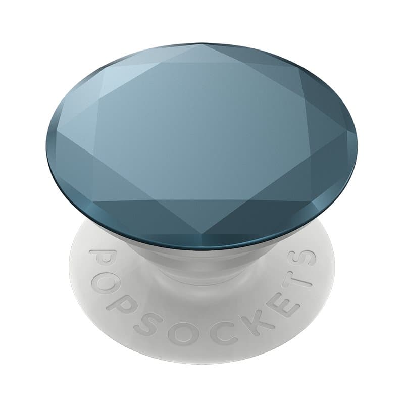 PopSockets PopGrip - Stativ og Greb til Smartphone og Tablet med Udskiftelig PopTop - Metallic Diamond Batik Blue