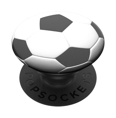 PopSockets PopGrip - Stativ og Greb til Smartphone og Tablet med Udskiftelig PopTop - Soccer Ball