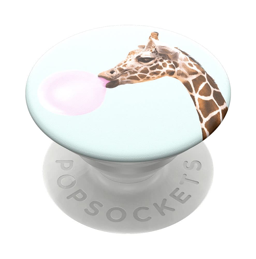 PopSockets PopGrip - Älypuhelimen ja Tabletin pidike ja tukijalka vaihdettavalla PopTopilla - Bubblegum Giraffe