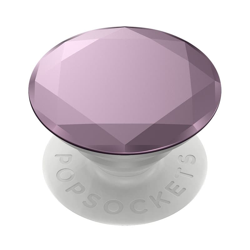 PopSockets PopGrip - Stativ og Greb til Smartphone og Tablet med Udskiftelig PopTop - Metallic Diamond Lilac