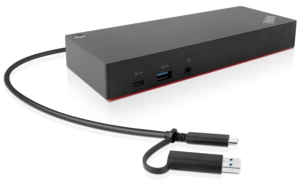 Lenovo ThinkPad Hybrid USB-C with USB-A Dock - Dockningsstation - USB-C - 2 x HDMI, 2 x DP - GigE - 135 Watt - för Miix 520-12IKB; Tablet 10; ThinkPa