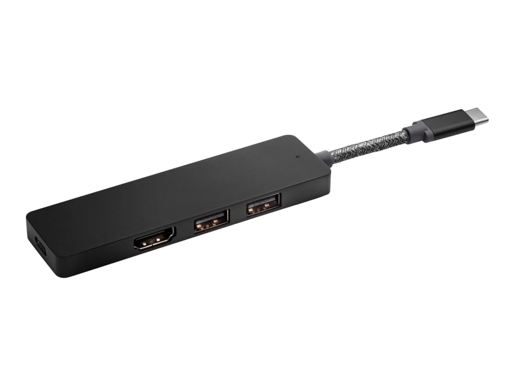 HP Envy USB-C Hub - Hub - 1 x SuperSpeed USB 3.0 + 1 x HDMI + 1 x USB 2.0 + 1 x USB-C - stasjonær - for Chromebook 14; ENVY 17; Pavilion 13, 14, 15;