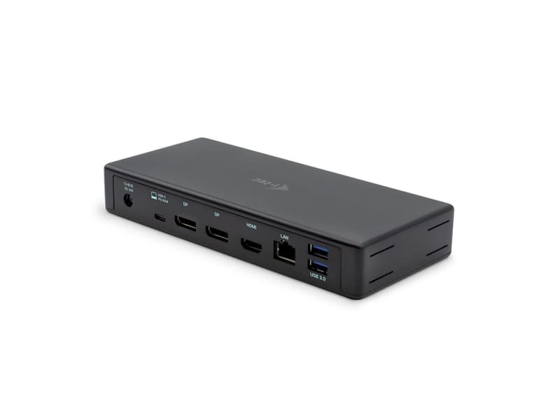 i-Tec USB-C/Thunderbolt 3 Triple Display Docking Station + Power Delivery - Dokkingstasjon - USB-C 3.1 / Thunderbolt 3 - HDMI, 2 x DP - GigE - 85 wat