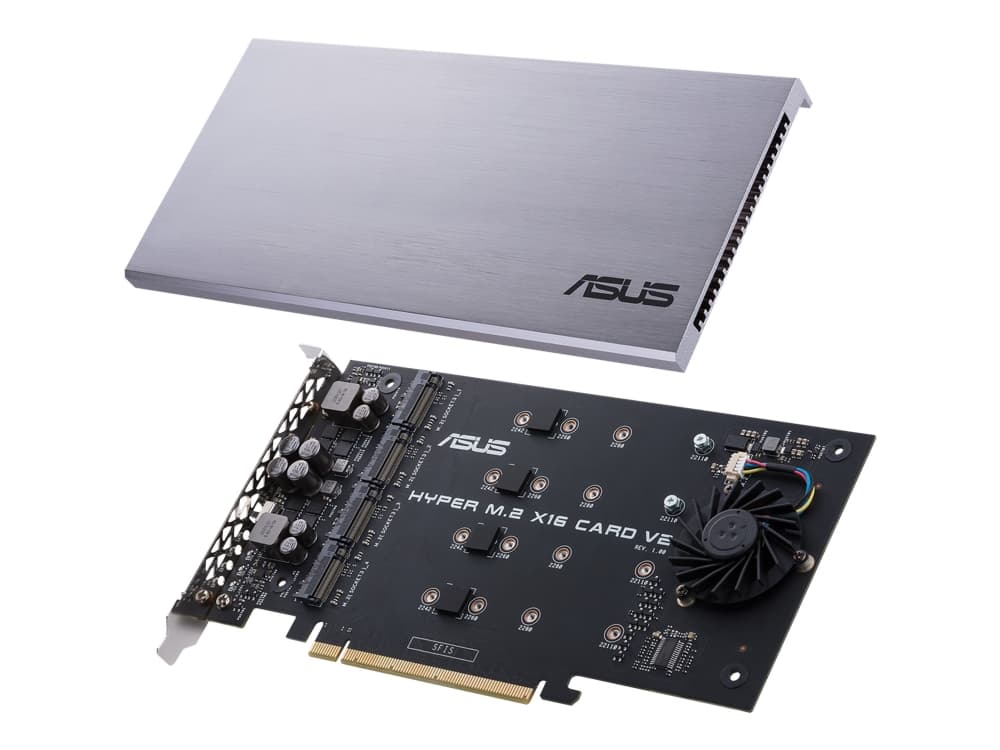 ASUS HYPER M.2 X16 CARD V2 - Grensesnittsadapter - M.2 - Expansion Slot to M.2 - M.2 Card - 128 Gbit - PCIe 3.0 x16