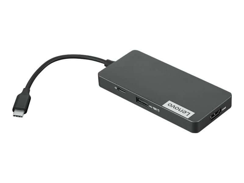 Lenovo USB-C 7-in-1 Hub - Dockningsstation - USB-C - HDMI - för IdeaPad Flex 5 14ITL05; 5 15ITL05; ThinkBook 14 G2 ARE; 15 G2 ARE; ThinkPad X1 Fold G