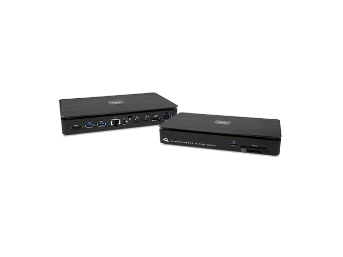 OWC OWCTB3PRODCK, Koblet med ledninger (ikke trådløs), Thunderbolt 3, 10,100,1000,10000 Mbit/s, Svart, CFast,SD, 5K Ultra HD