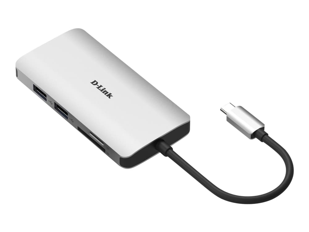 D-Link DUB-M810 - Dokkingstasjon - USB-C / Thunderbolt 3 - HDMI - GigE
