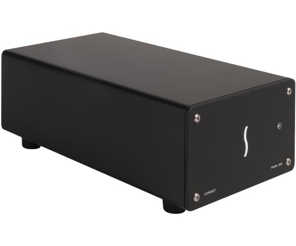 Sonnet Twin10G, Koblet med ledninger (ikke trådløs), Thunderbolt 3, 10000 Mbit/s, Svart, AC, 100 - 240 V