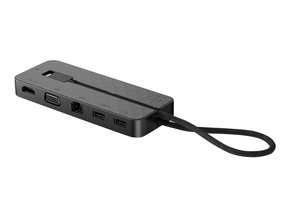 HP Spectre USB-C Travel Dock - Dokkingstasjon - USB-C - VGA, HDMI - 10Mb LAN - Europa - for HP 14; ENVY 13, 17, 32; Pavilion 15; Pavilion Gaming 15,