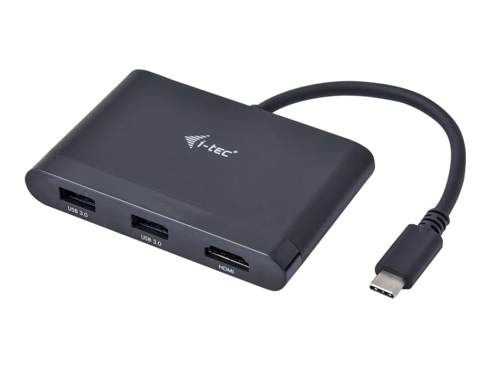 i-Tec USB-C HDMI and USB Adapter with Power Delivery Function - Dokkingstasjon - USB-C / Thunderbolt 3 - HDMI
