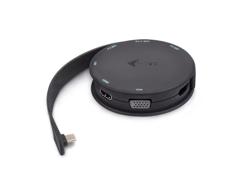 i-tec C31POCKET4KDOCKPD, Koblet med ledninger (ikke trådløs), USB 3.2 Gen 1 (3.1 Gen 1) Type-C, 85 W, Svart, USB, Android