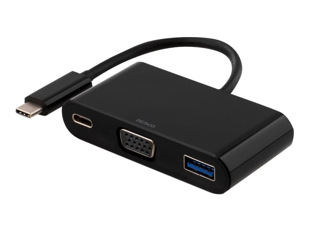 DELTACO - Dokkingstasjon - USB-C