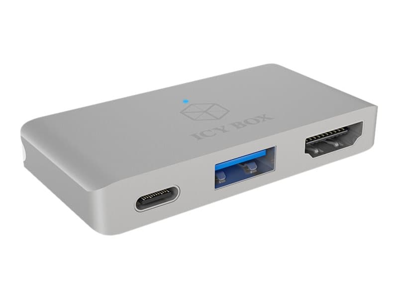 RaidSonic ICY BOX IB-DK4030-2C - Dokkingstasjon - USB-C / Thunderbolt 3 - HDMI