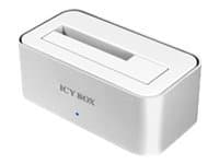 RaidSonic ICY BOX IB-111StU3-Wh - Kontrollerkort - 2,5 tum/3,5 tum delad - SATA 1.5Gb/s - USB 3.0 - vit, silver