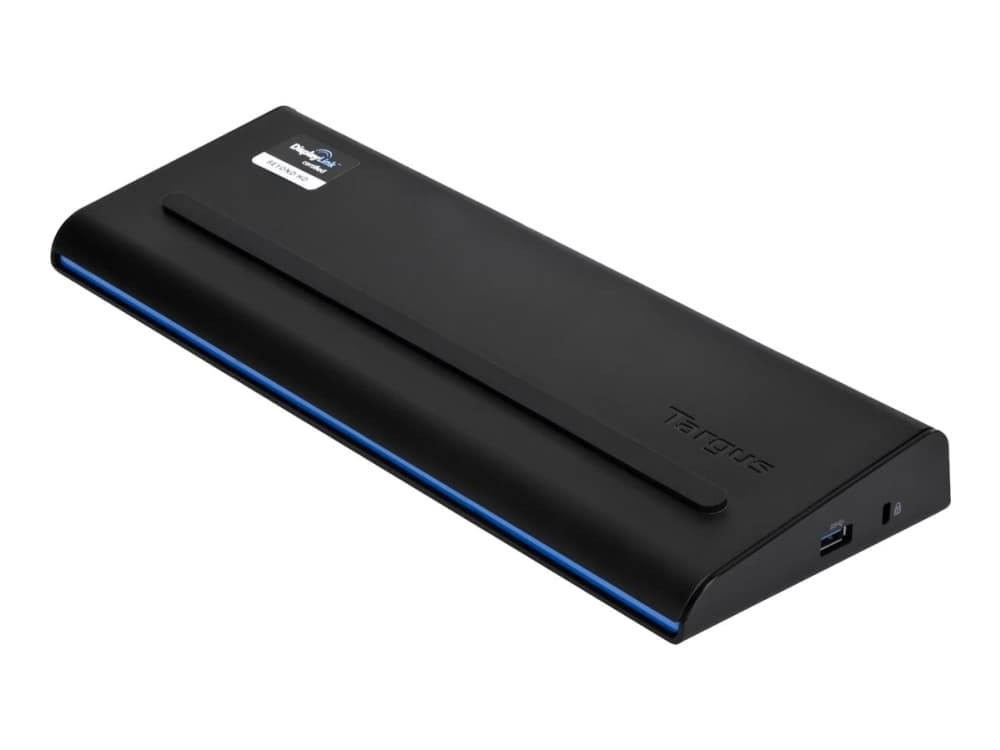 Targus USB Dual Video Docking Station with Power - Dockningsstation - USB 3.0 - DVI, HDMI - GigE - med USB-C Multiplexer-adapter (ACA44EUZ)