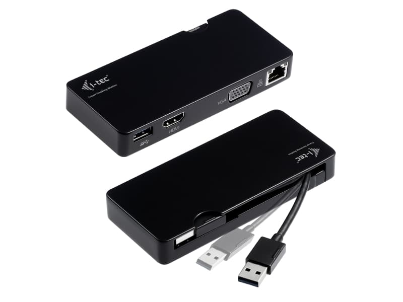 i-Tec Advance Travel - Dokkingstasjon - USB - VGA, HDMI - GigE