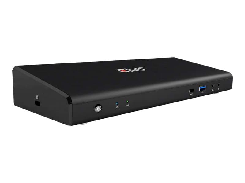 Club3D SenseVision Connect USB C 3.2 Gen1 Universal Triple 4K Charging Dock - Dokkingstasjon - USB-C 3.2 - HDMI, DP - GigE