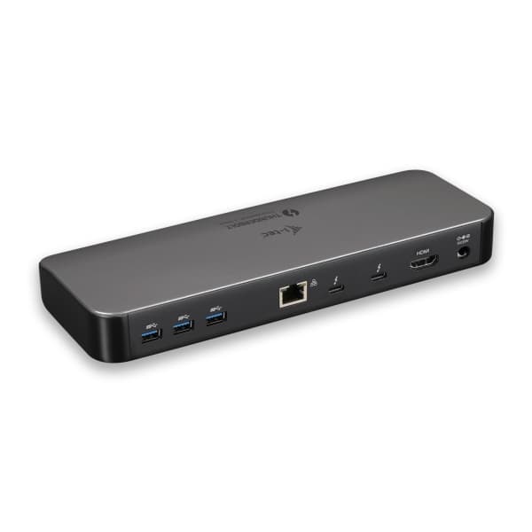 i-tec Metal TB3HDMIDOCK, Koblet med ledninger (ikke trådløs), Thunderbolt 3, 65 W, 3,5 mm, 10,100,1000 Mbit/s, Grå