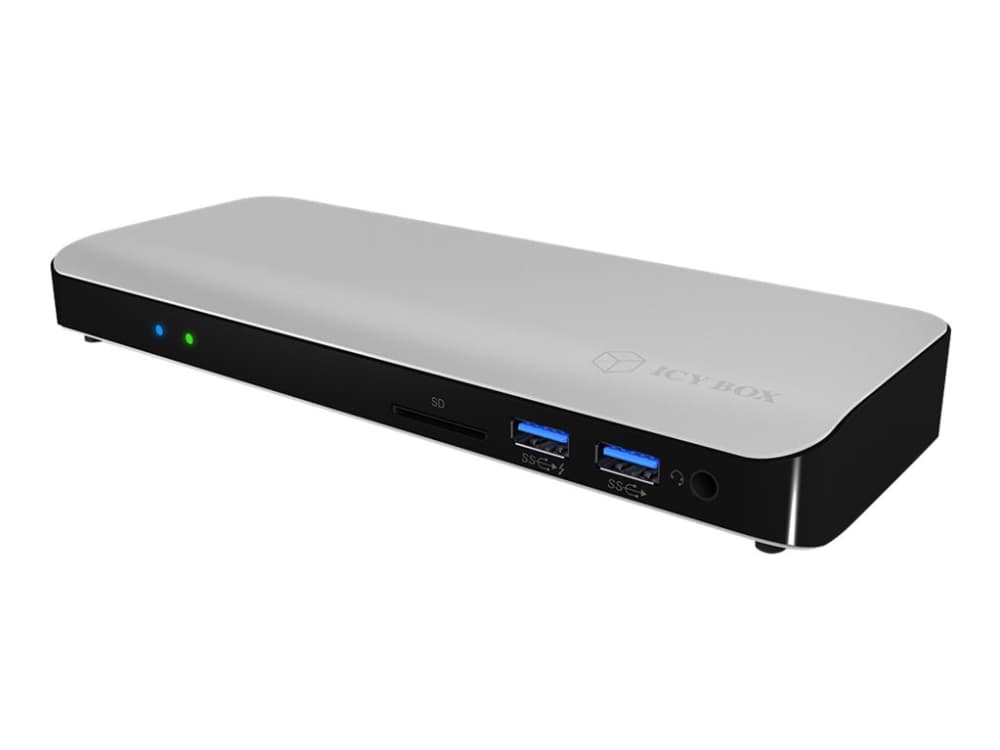 RaidSonic ICY BOX IB-DK2501-TB3 - Dokkingstasjon - Thunderbolt 3 - HDMI - GigE - 135 watt